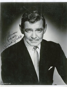 Clark Gable signed and inscribed 8x10 Photo